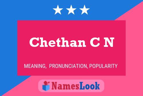 ملصق اسم Chethan C N