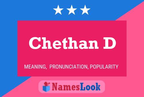 ملصق اسم Chethan D