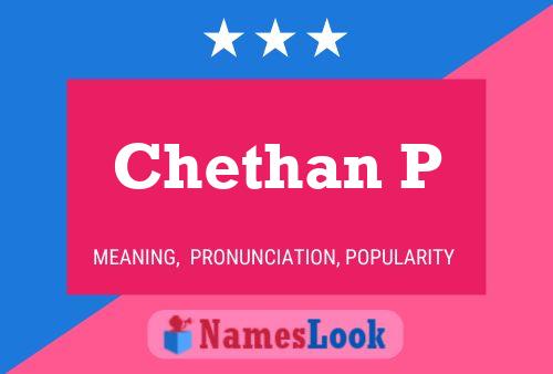 ملصق اسم Chethan P