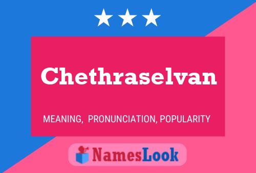 ملصق اسم Chethraselvan