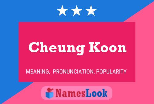 ملصق اسم Cheung Koon