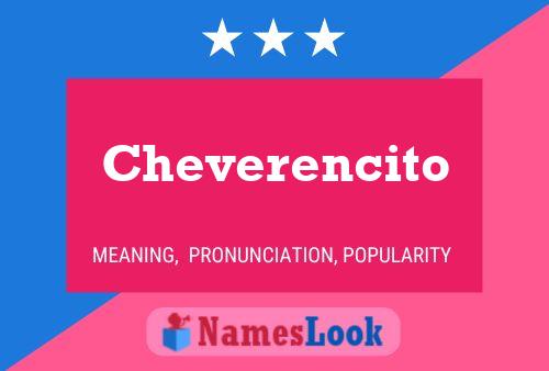 ملصق اسم Cheverencito