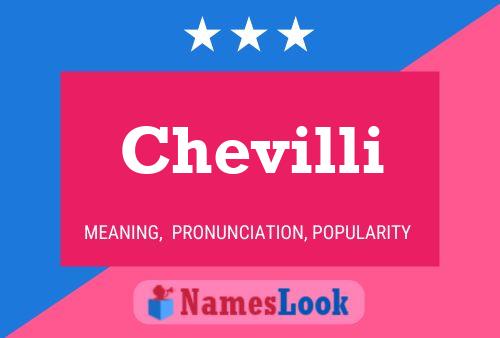 ملصق اسم Chevilli