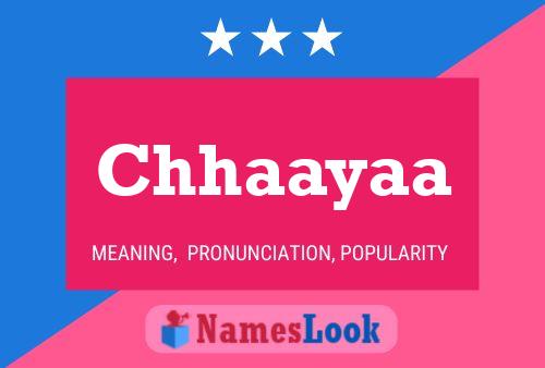 ملصق اسم Chhaayaa