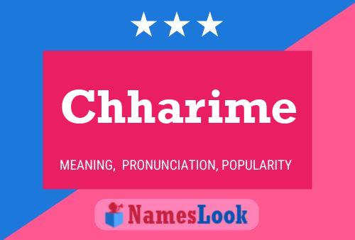 ملصق اسم Chharime