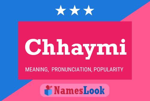 ملصق اسم Chhaymi