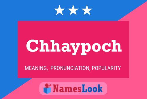 ملصق اسم Chhaypoch