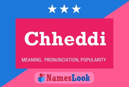 ملصق اسم Chheddi