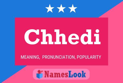 ملصق اسم Chhedi