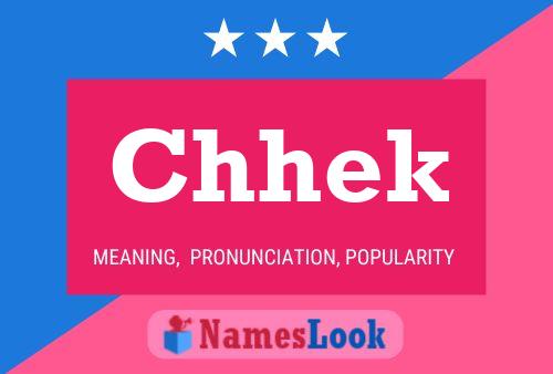 ملصق اسم Chhek