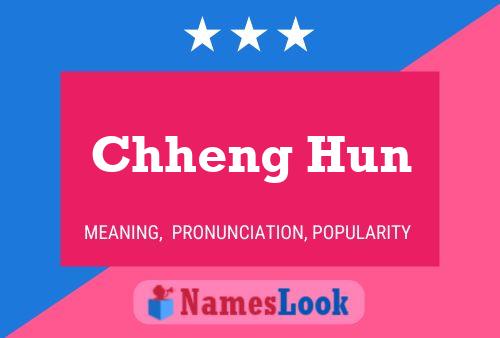 ملصق اسم Chheng Hun