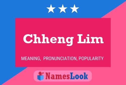 ملصق اسم Chheng Lim