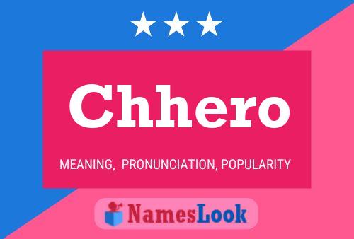 ملصق اسم Chhero