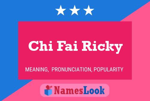 ملصق اسم Chi Fai Ricky