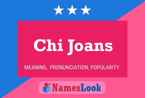 ملصق اسم Chi Joans