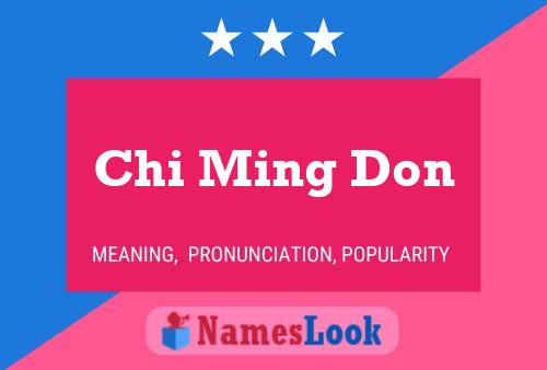 ملصق اسم Chi Ming Don