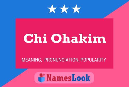 ملصق اسم Chi Ohakim