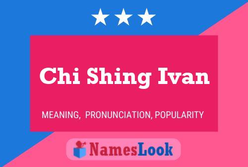 ملصق اسم Chi Shing Ivan