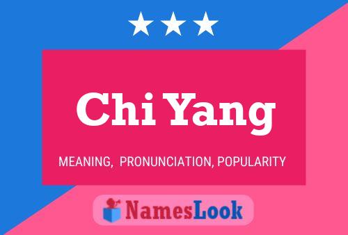 ملصق اسم Chi Yang