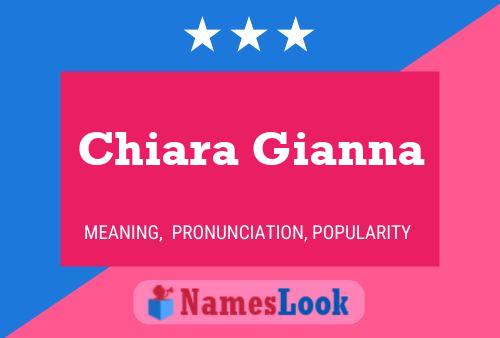 ملصق اسم Chiara Gianna