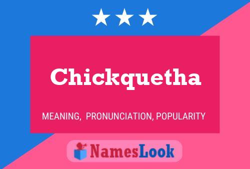 ملصق اسم Chickquetha