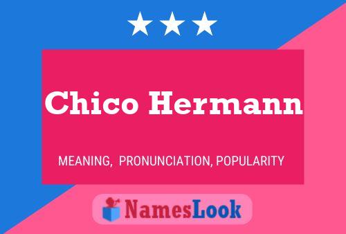 ملصق اسم Chico Hermann