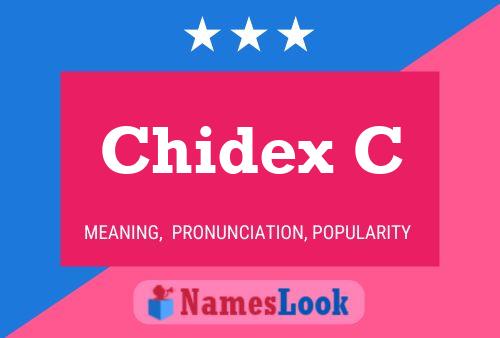 ملصق اسم Chidex C