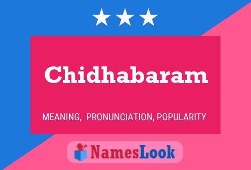 ملصق اسم Chidhabaram