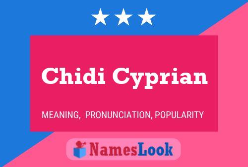 ملصق اسم Chidi Cyprian