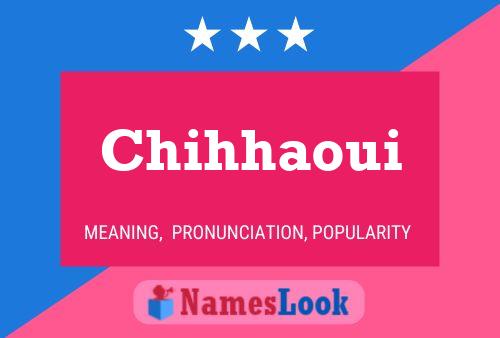 ملصق اسم Chihhaoui