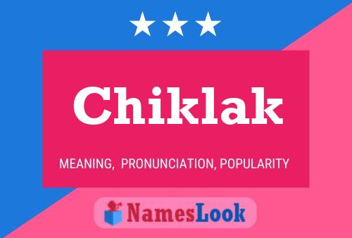 ملصق اسم Chiklak