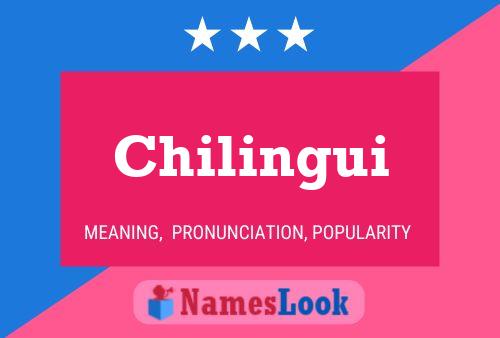 ملصق اسم Chilingui