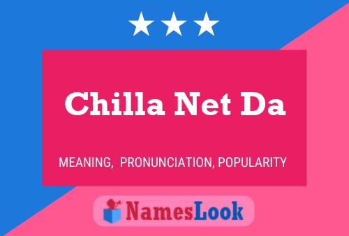 ملصق اسم Chilla Net Da