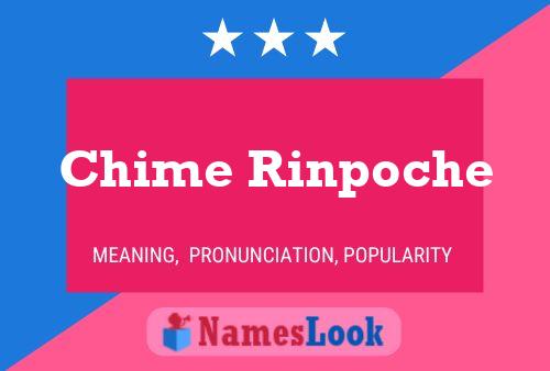 ملصق اسم Chime Rinpoche