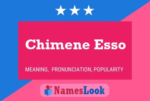 ملصق اسم Chimene Esso