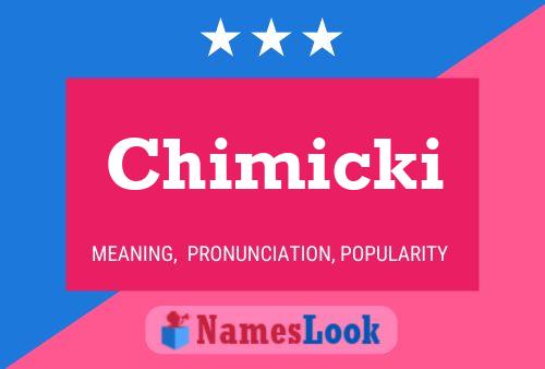 ملصق اسم Chimicki