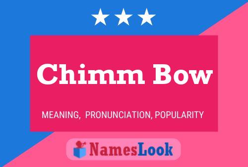 ملصق اسم Chimm Bow