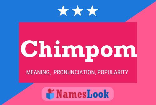 ملصق اسم Chimpom