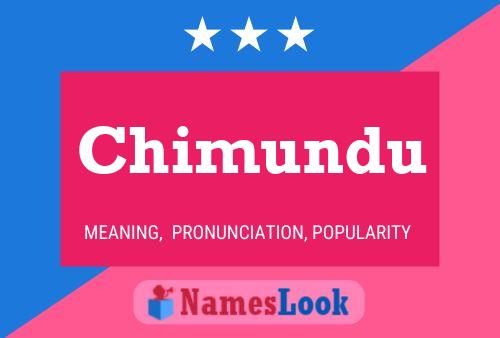 ملصق اسم Chimundu