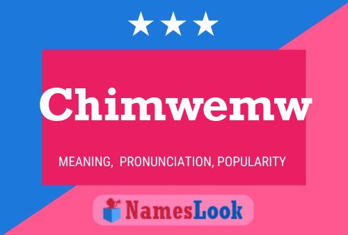 ملصق اسم Chimwemw