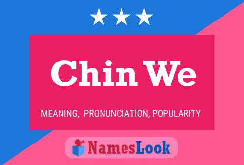 ملصق اسم Chin We