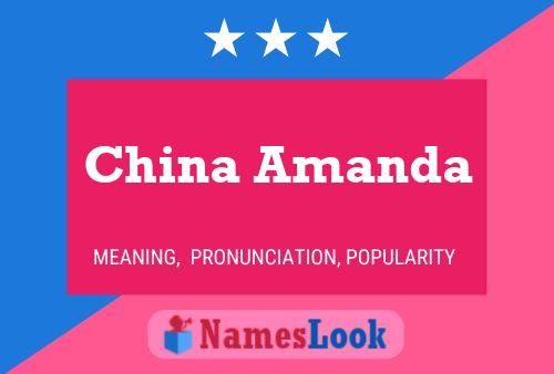 ملصق اسم China Amanda