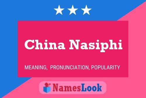 ملصق اسم China Nasiphi