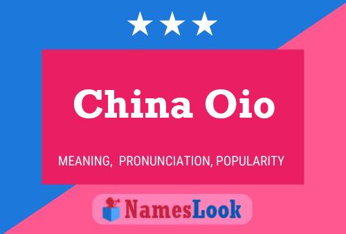 ملصق اسم China Oio