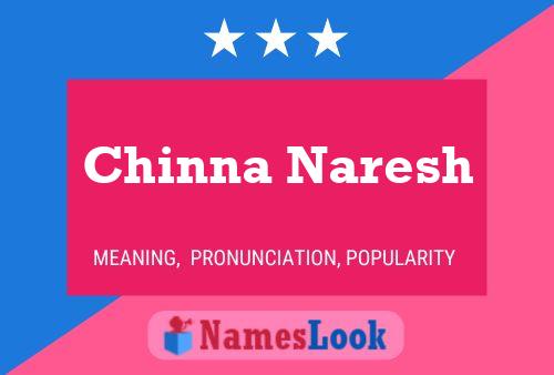 ملصق اسم Chinna Naresh