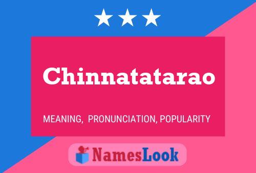 ملصق اسم Chinnatatarao