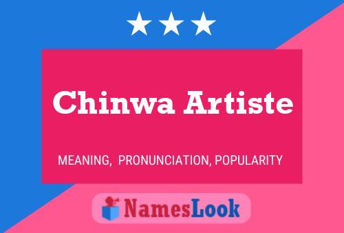 ملصق اسم Chinwa Artiste