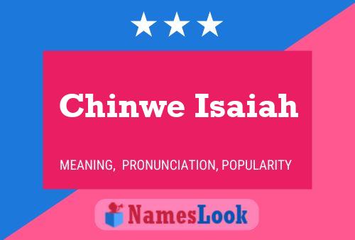 ملصق اسم Chinwe Isaiah