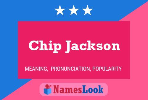 ملصق اسم Chip Jackson