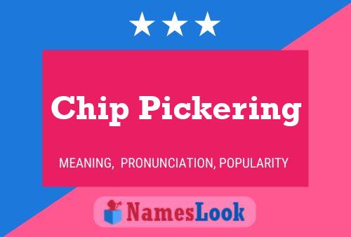 ملصق اسم Chip Pickering